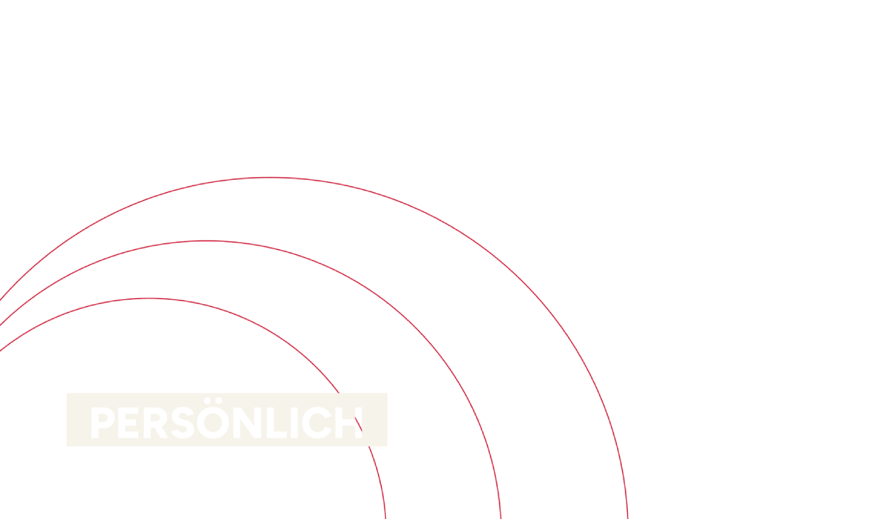 Banner graphic with the word “Persönlich” in the Wer sind Wir? section at The New Academy Musical Theatre Vienna.