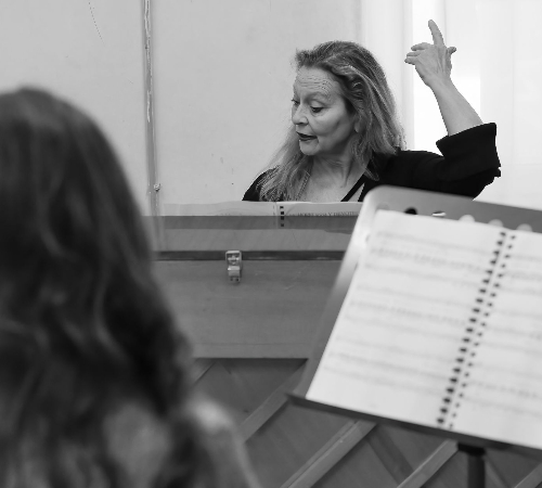 Applicant singing with piano accompaniment during an audition at The New Academy Musical Theatre Vienna